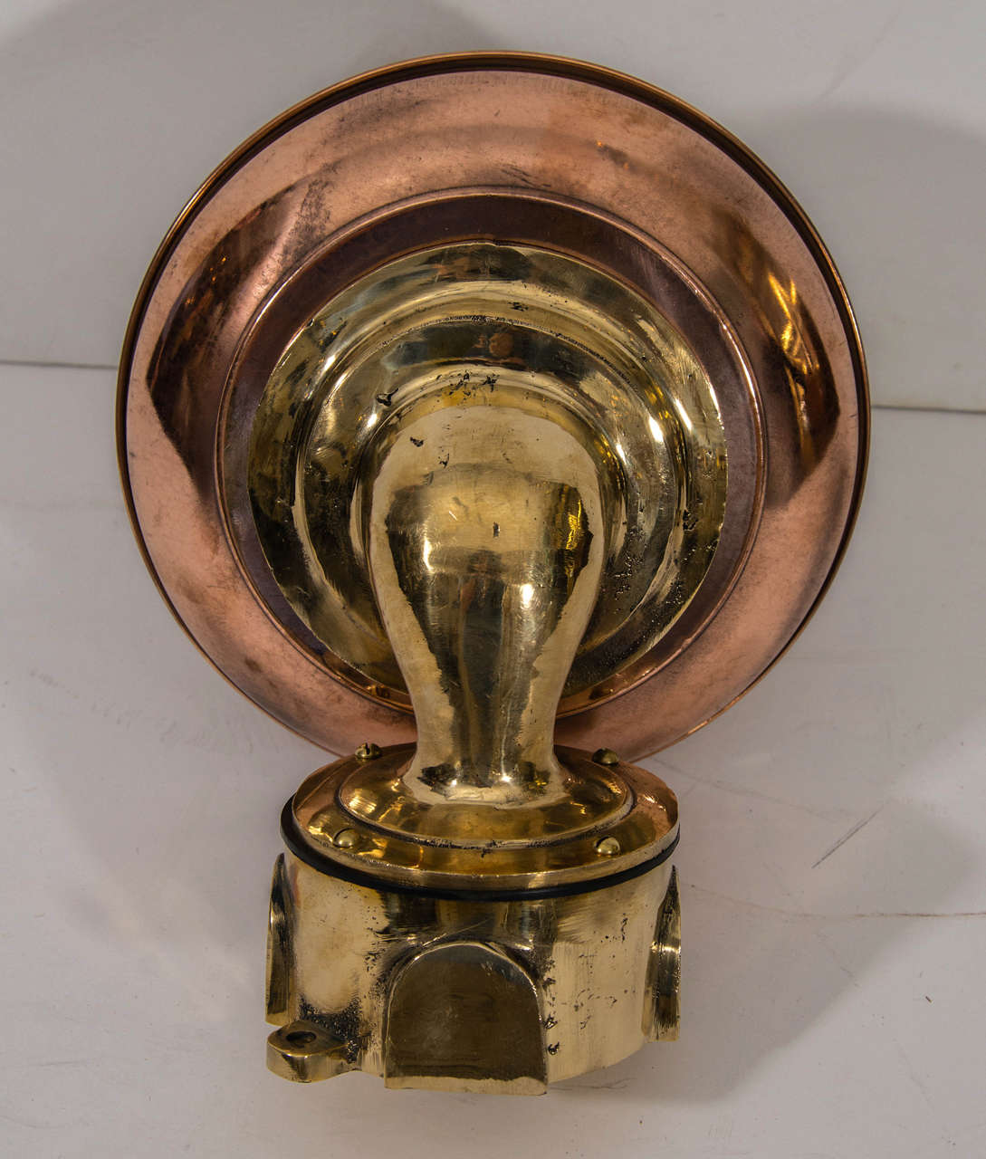 Dutch Copper and Brass Nautical Sconces For Sale 3